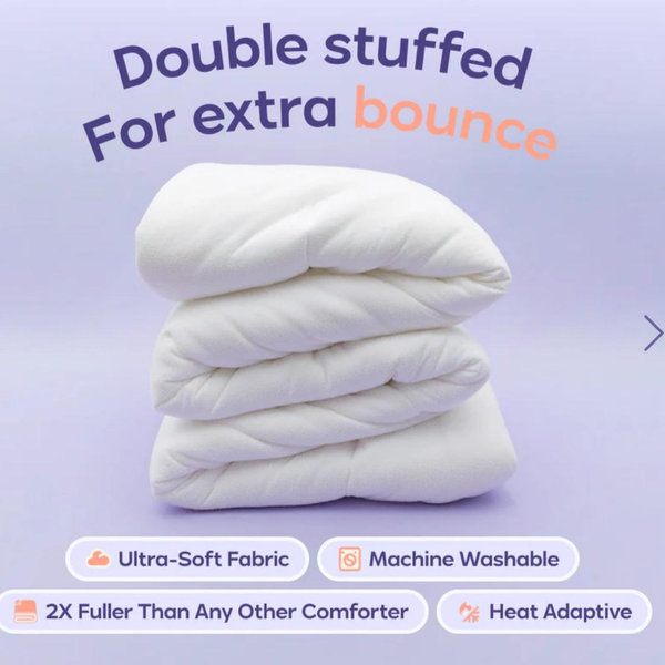 MarshMellow Comforter – Extra Fluffy Double-Stuffed Down Alternative All-Season ComforterMarshMellow Comforter