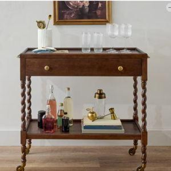 Barley Twist Bar Cart