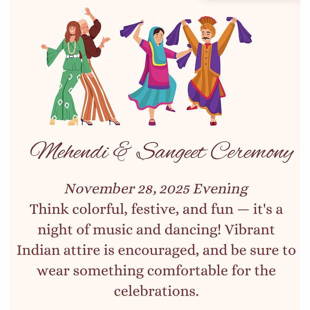 Sangeet & Mehendi Attire