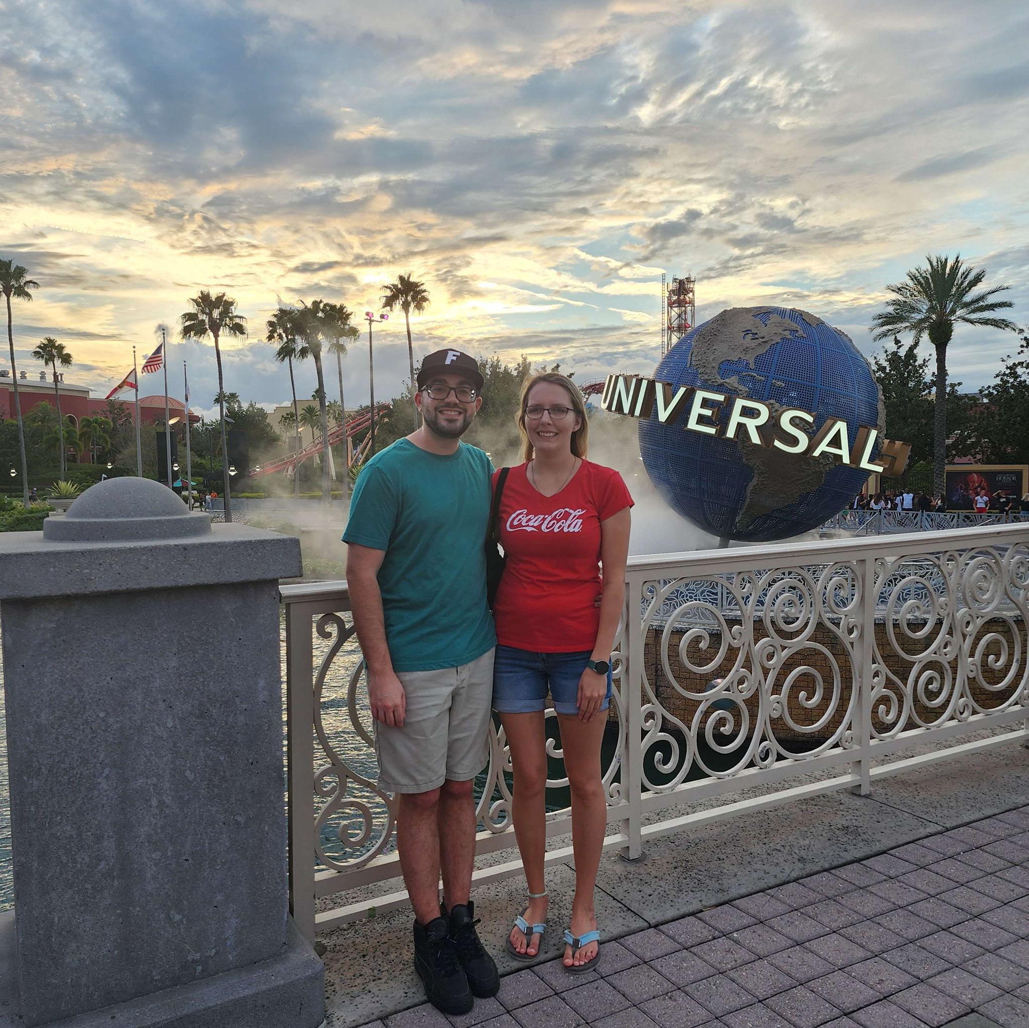 Hannah's first time at Universal Studios