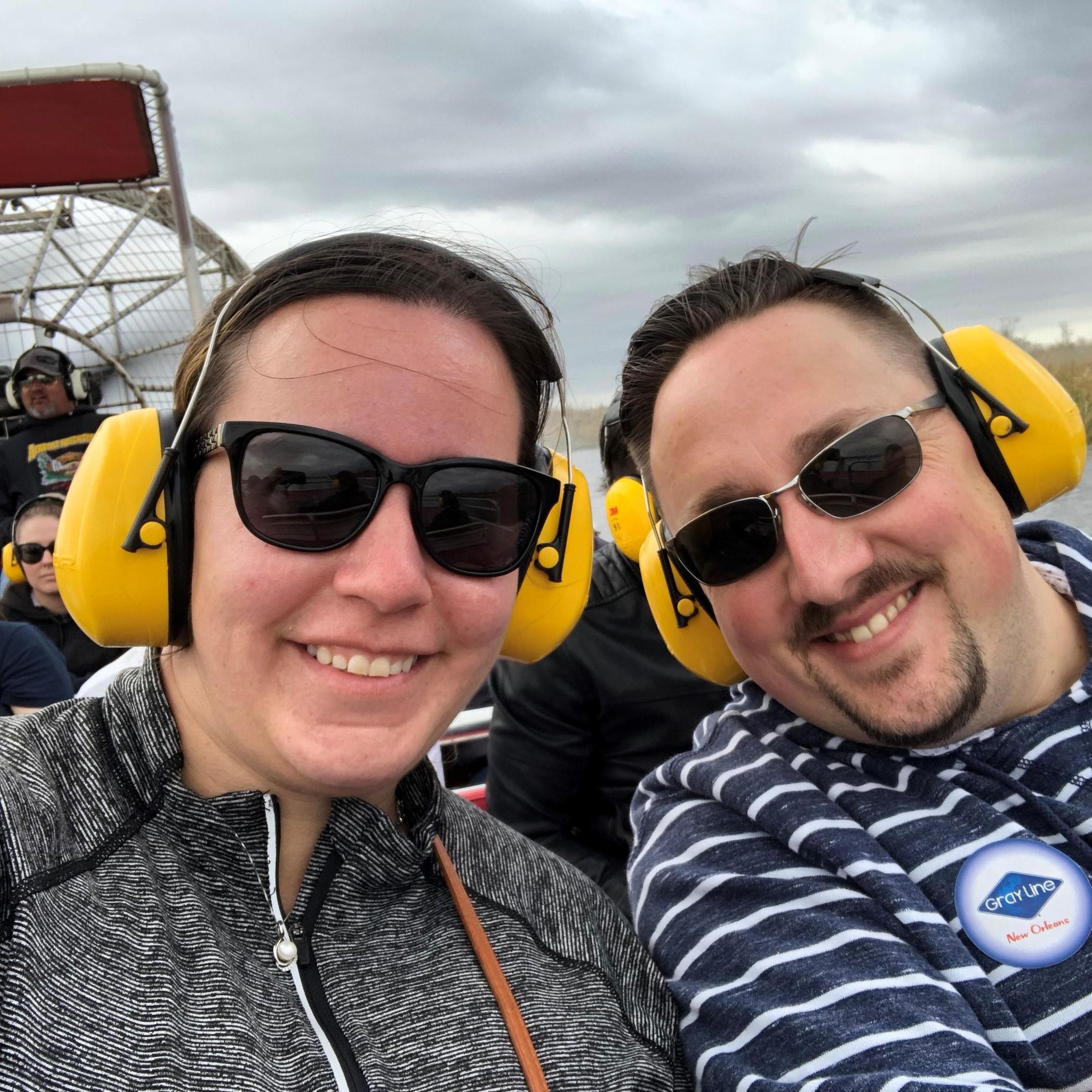 Airboat bayou tour for Rick's 35th birthday