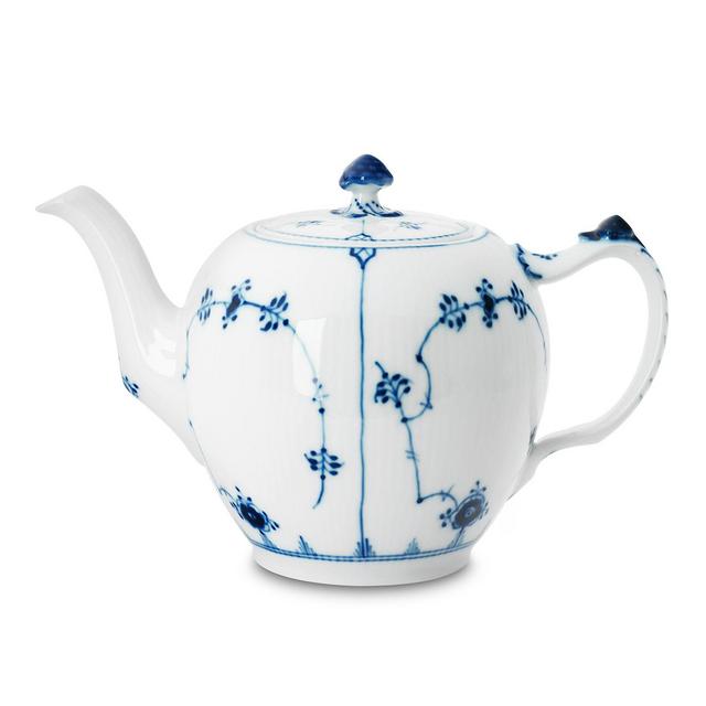 Royal Copenhagen Blue Fluted Plain Teapot