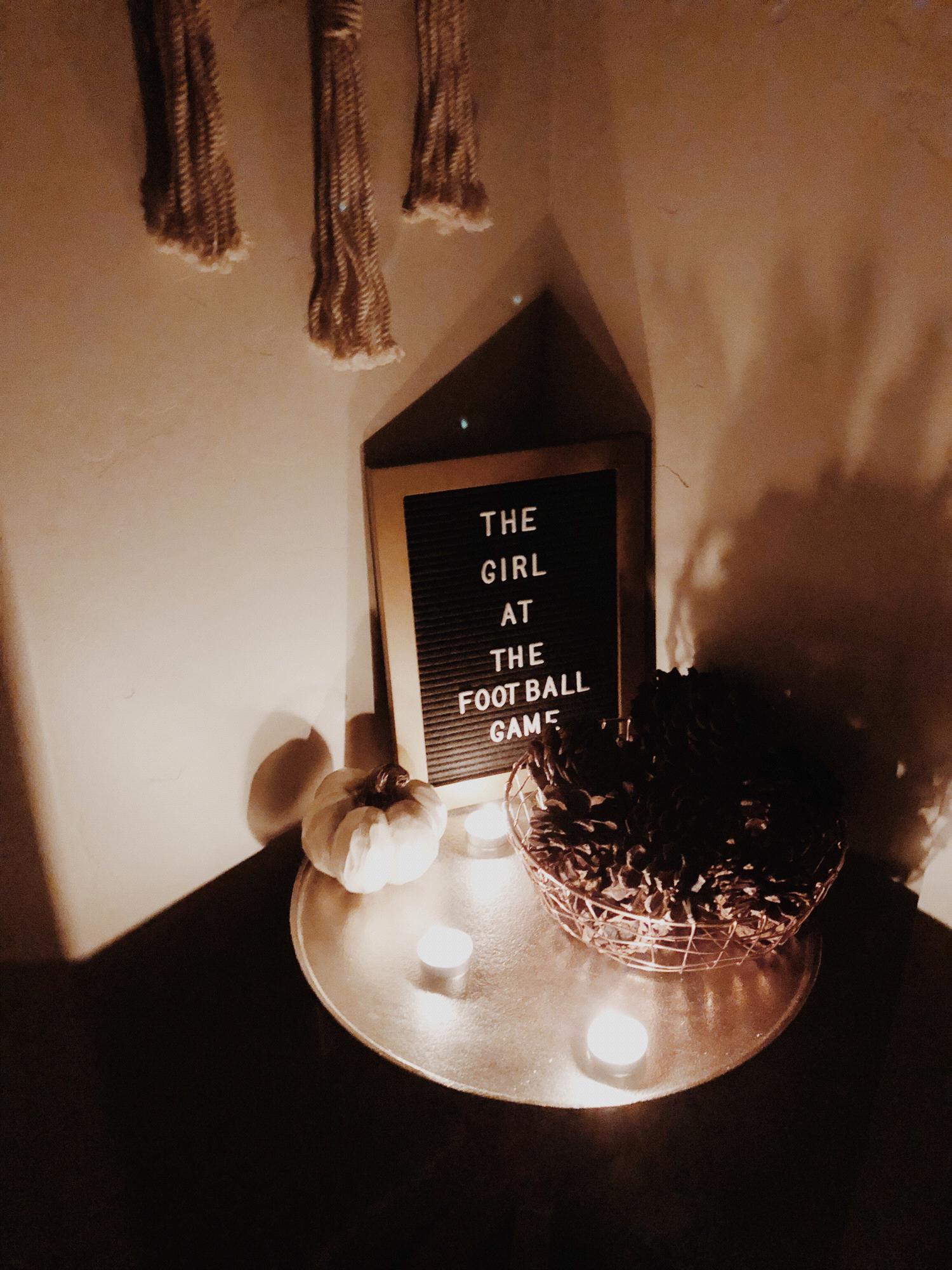 The first thing I saw when I walked into the house before the proposal!