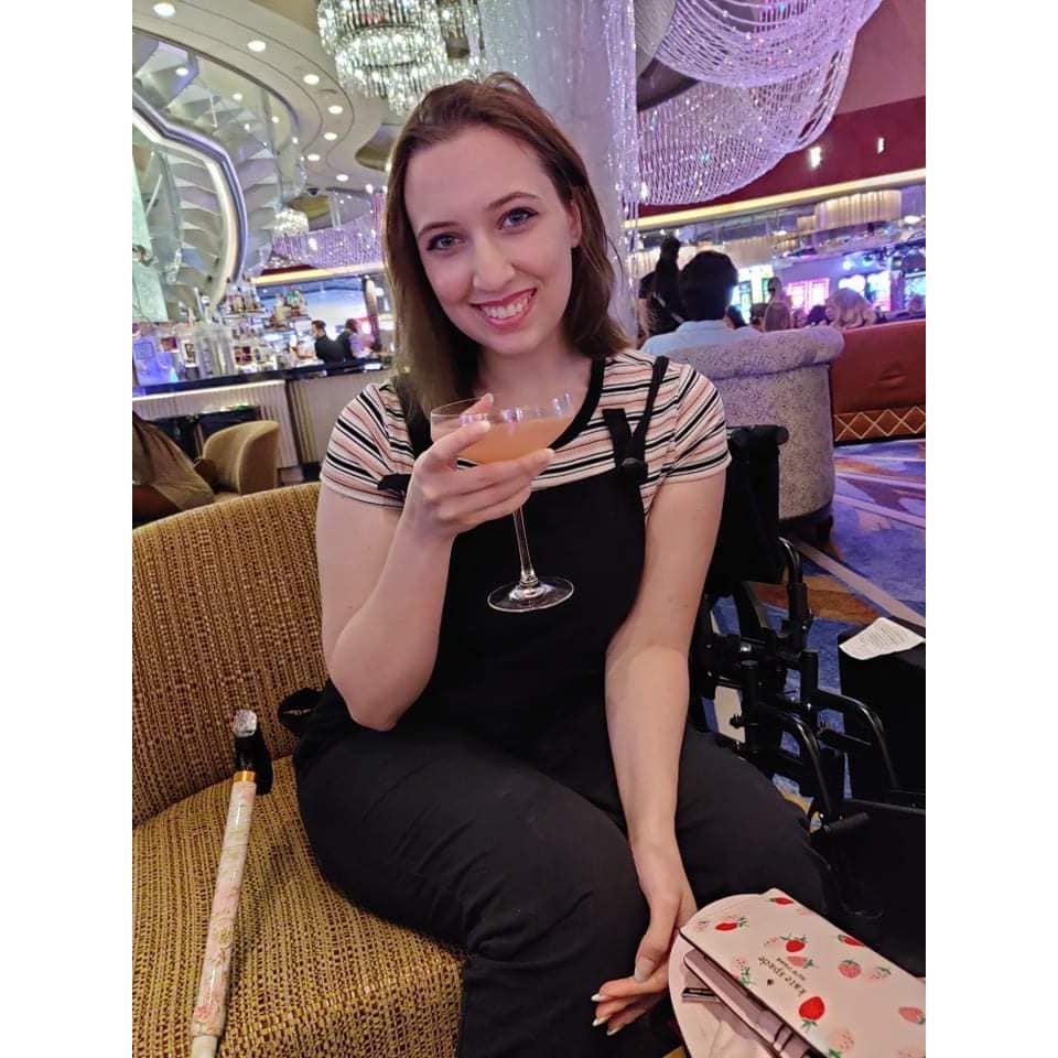 - Christen drinking at the Cosmopolitan in Vegas! 2021 -