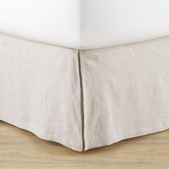Basic Belgian Linen Bedskirt, Queen, Flax