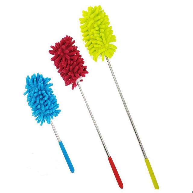 Microfiber Duster 3 PCS,KMEIVOL Dusters for Cleaning Extendable Microfiber Hand Duster Washable Microfibre Cleaning Tool Dusters for Cleaning Home, Office, Car