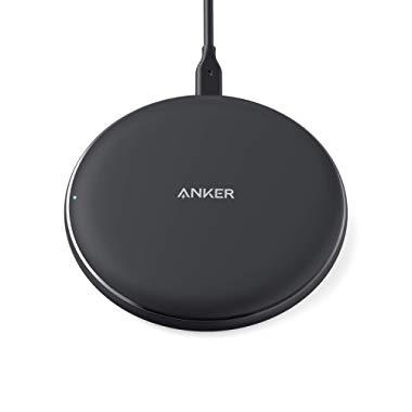 Anker Wireless Charger, PowerWave Pad Upgraded 10W Max, 7.5W for iPhone 11, 11 Pro, 11 Pro Max, Xs Max, XR, XS, X, 8, 8 Plus, 10W Fast-Charging Galaxy S10 S9 S8, Note 10 Note 9 Note 8 (No AC Adapter)