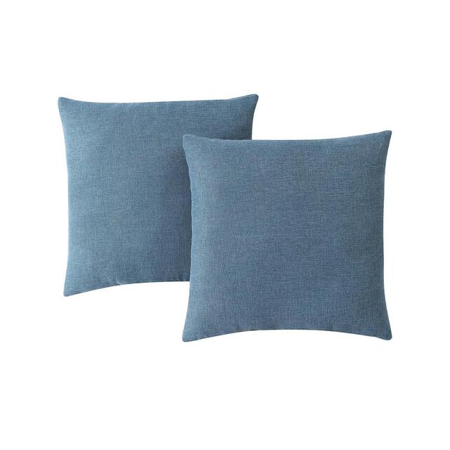 Infinity Home 2pk 18" square Faux Linen Decorative Pillows
