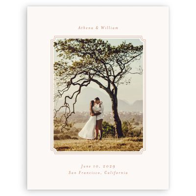 Tuscany, Beige Wedding Digital Save the Date - Constance Photo