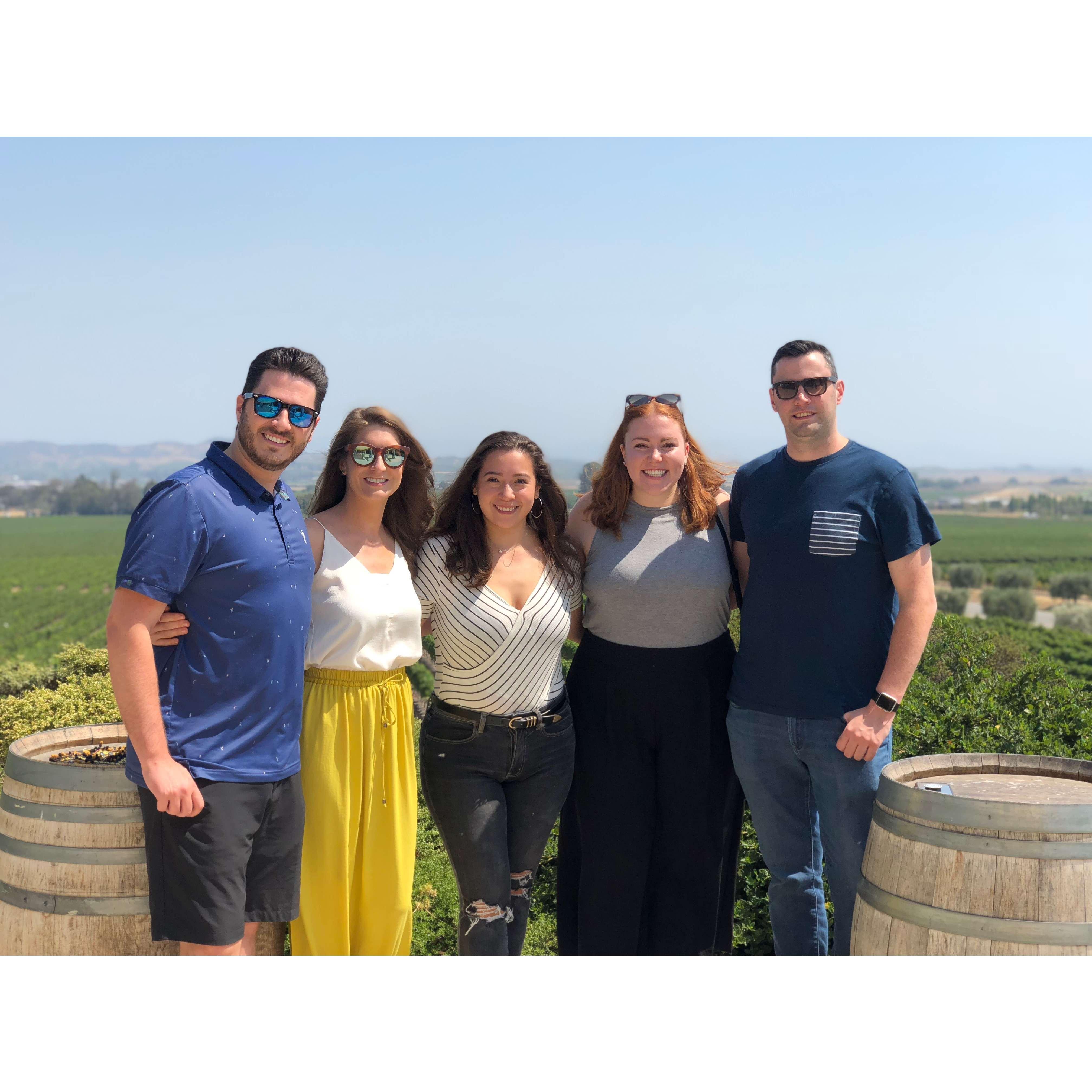September 2018: Our first Napa trip with friends.
Ryan, Lauren, Shirley, Alexa & Patrick