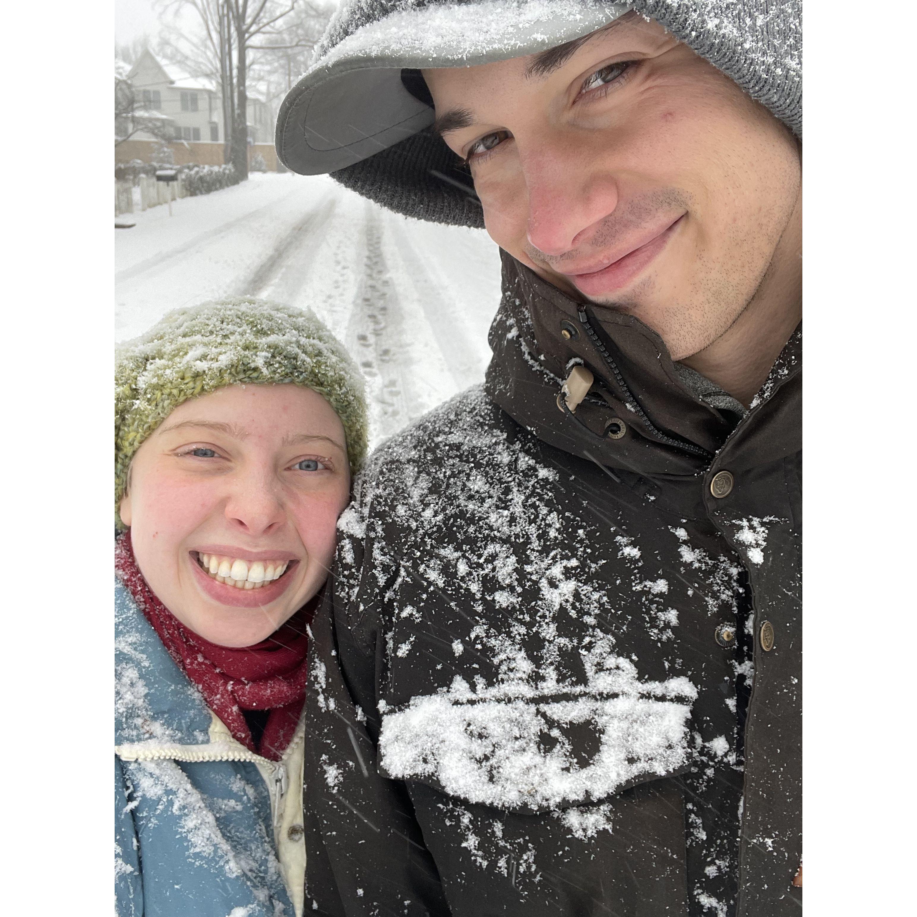 Snowed in so we took a walk around Ciel's neighborhood
