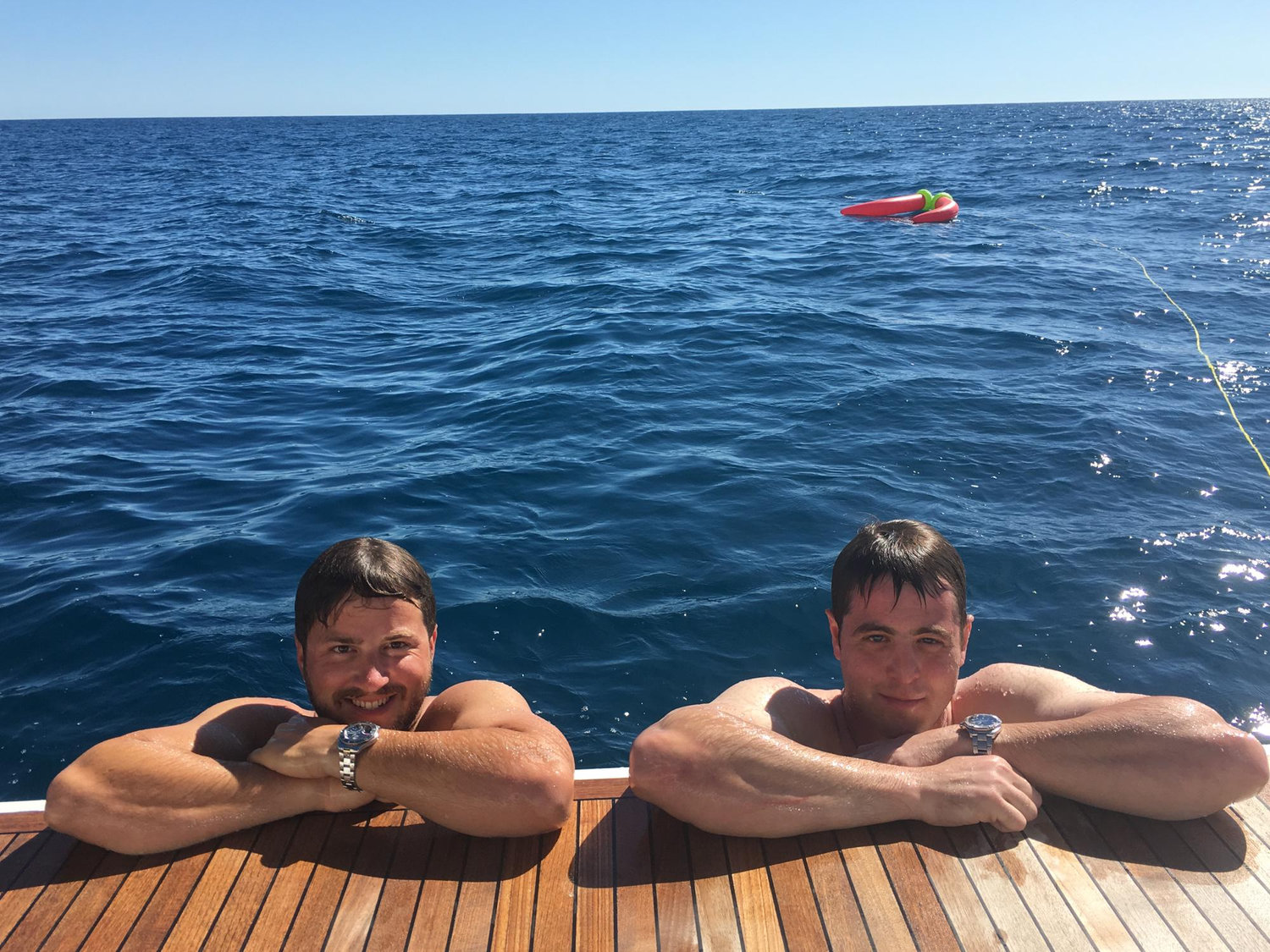 Somewhere in deep water off the coast of Baja Ca.