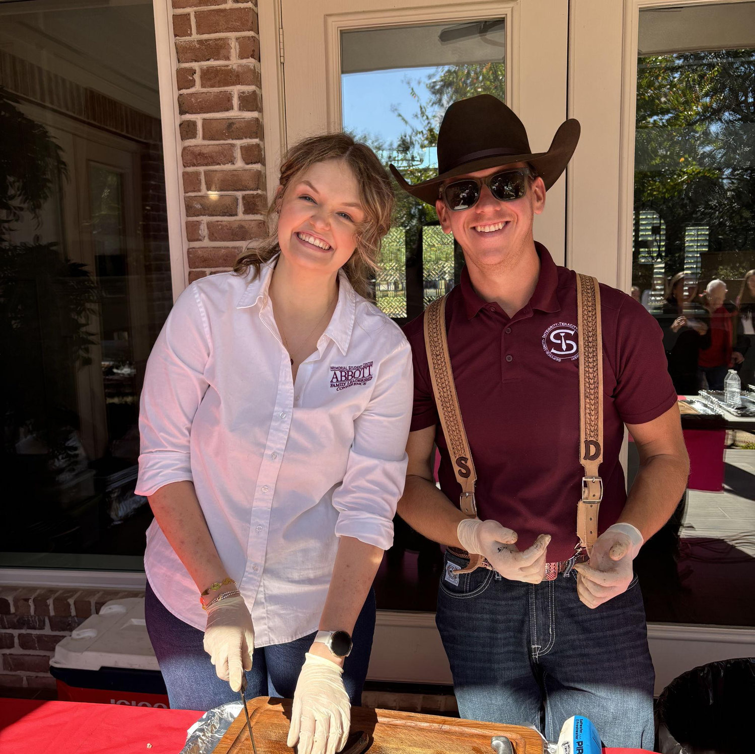 First AFLC BBQ together. So fun to introduce him to the Abbott Family's legacy. Considering he just got the go-ahead to join it...