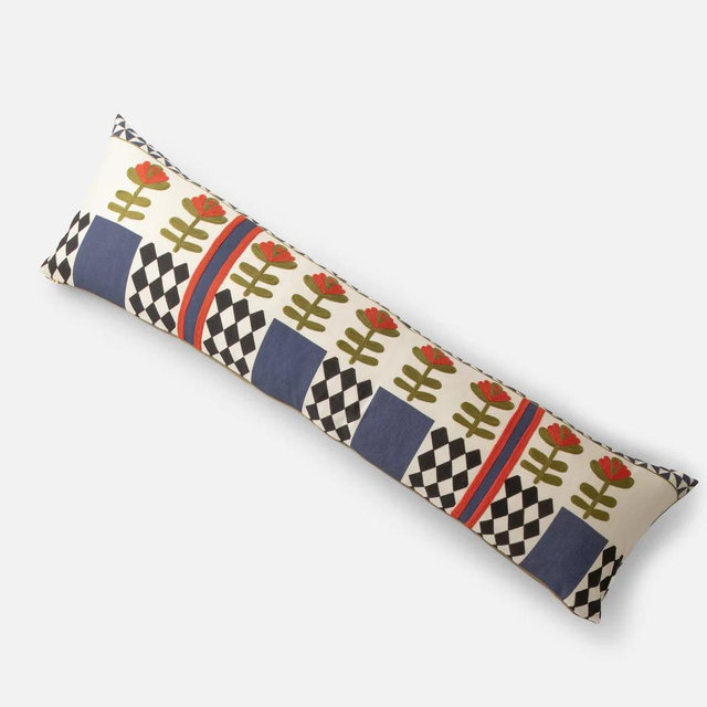 Schoolhouse x Rachel Murray Flower-Bed Bolster Pillow
