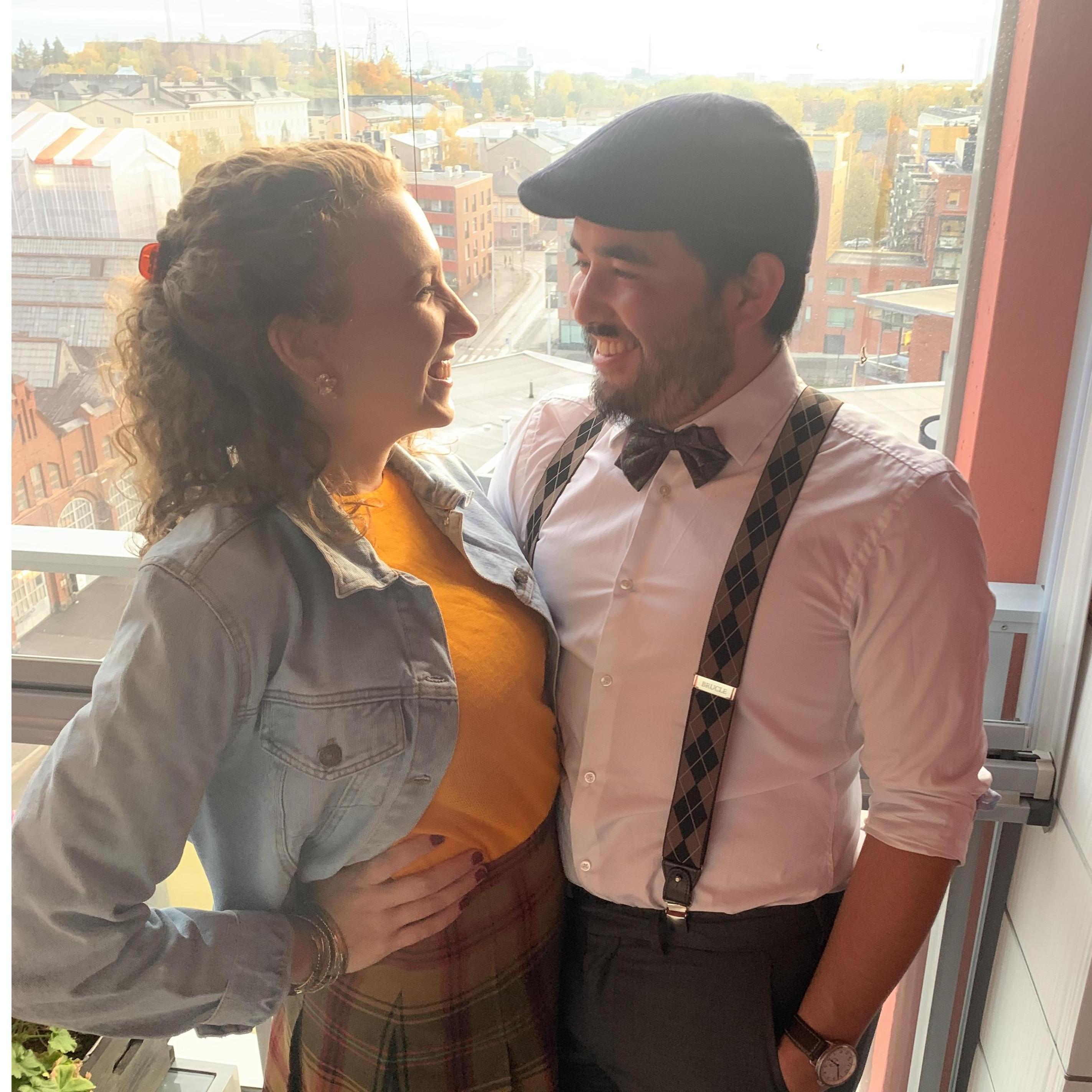 Always happy to get dressed up when the occasion calls for it!