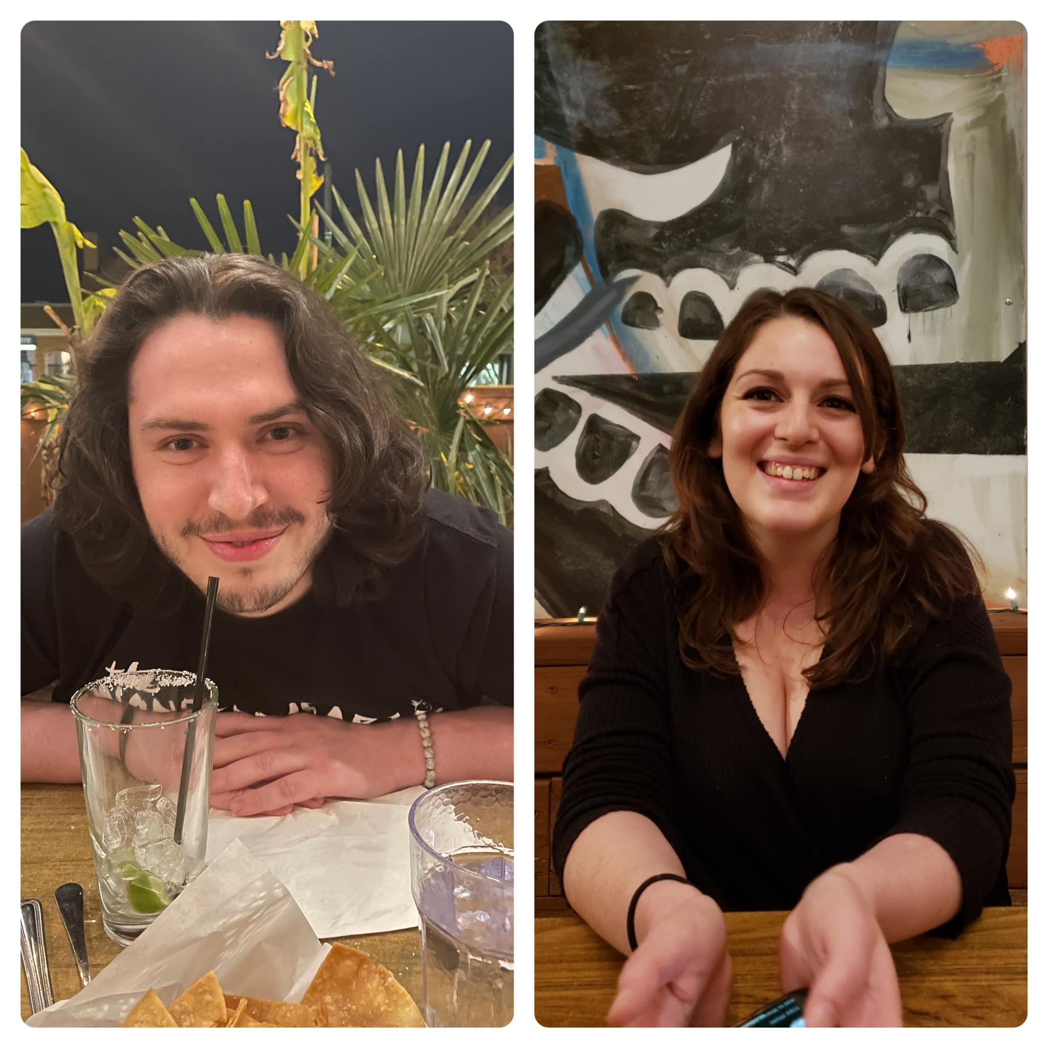 We snapped phone contact photos on our first date!