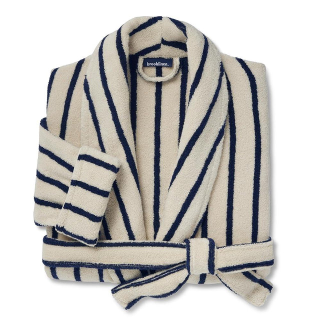 Brooklinen Luxury Cotton Bath Robe, Ultra Soft, Adjustable & Machine Washable – Premium Turkish Plush Robes for Women & Men