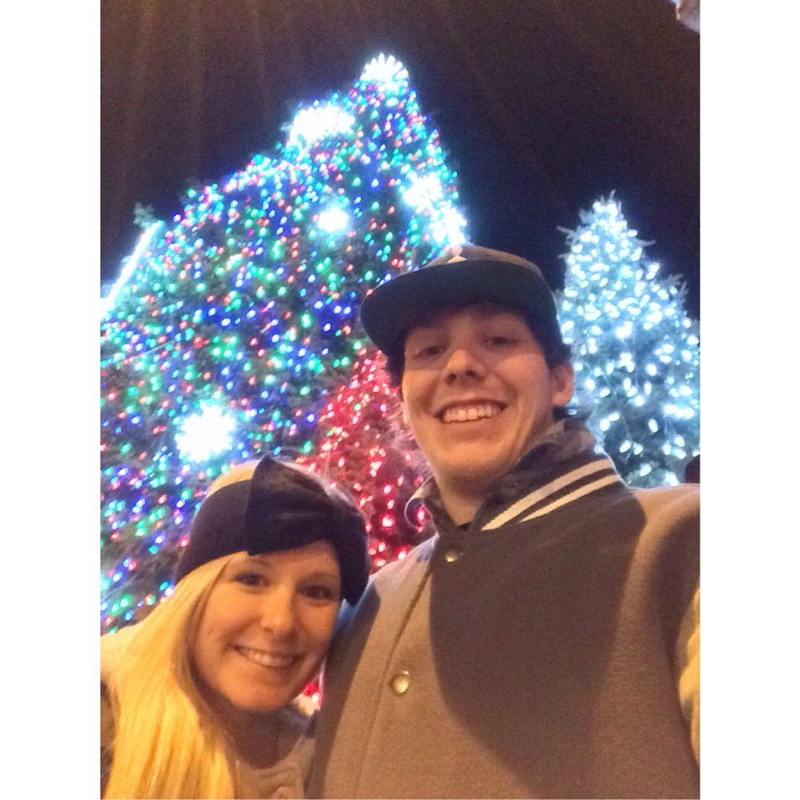 Jessica and Zac's first Leavenworth's Christmas Lighting Festival together in 2014.