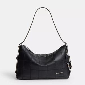 Alter/Ego Slouchy Shoulder Bag In Upcrafted Leather in Black
