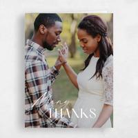 White Wedding Thank You - Sundell Photo