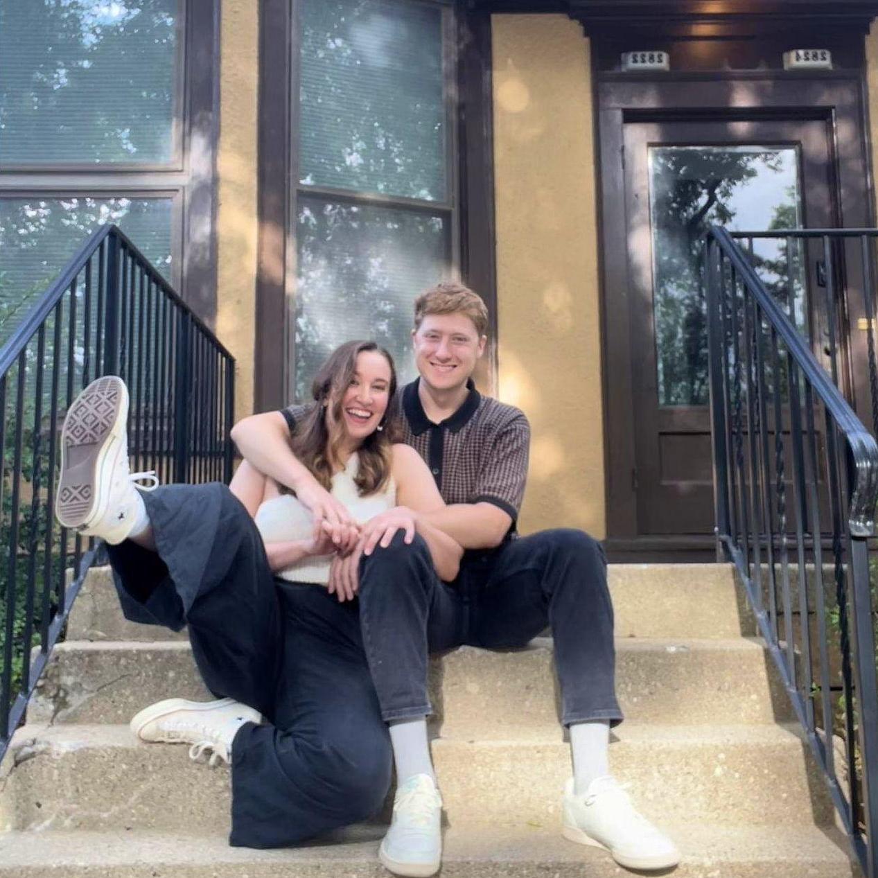 August 2021: We moved into our first apartment together! Our time here was filled with walks to the lake, homemade matchas and board games on Saturday mornings, and incredible meals cooked up by Jon.