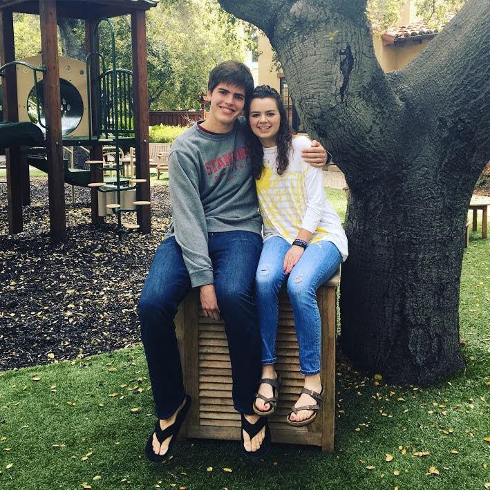 March 2017, Stanford, CA - Our first "official" picture posted together after we started dating.