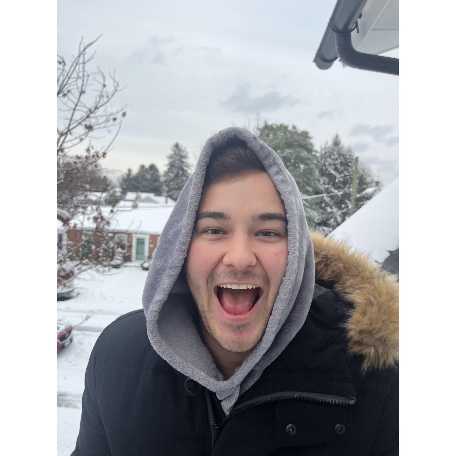 Snow day when we lived in Maryland.