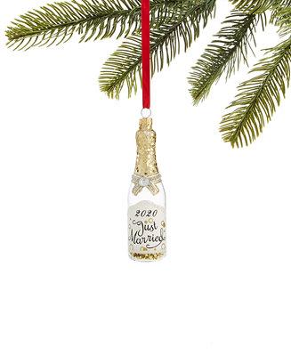 Macy's Just Married Christmas Ornament