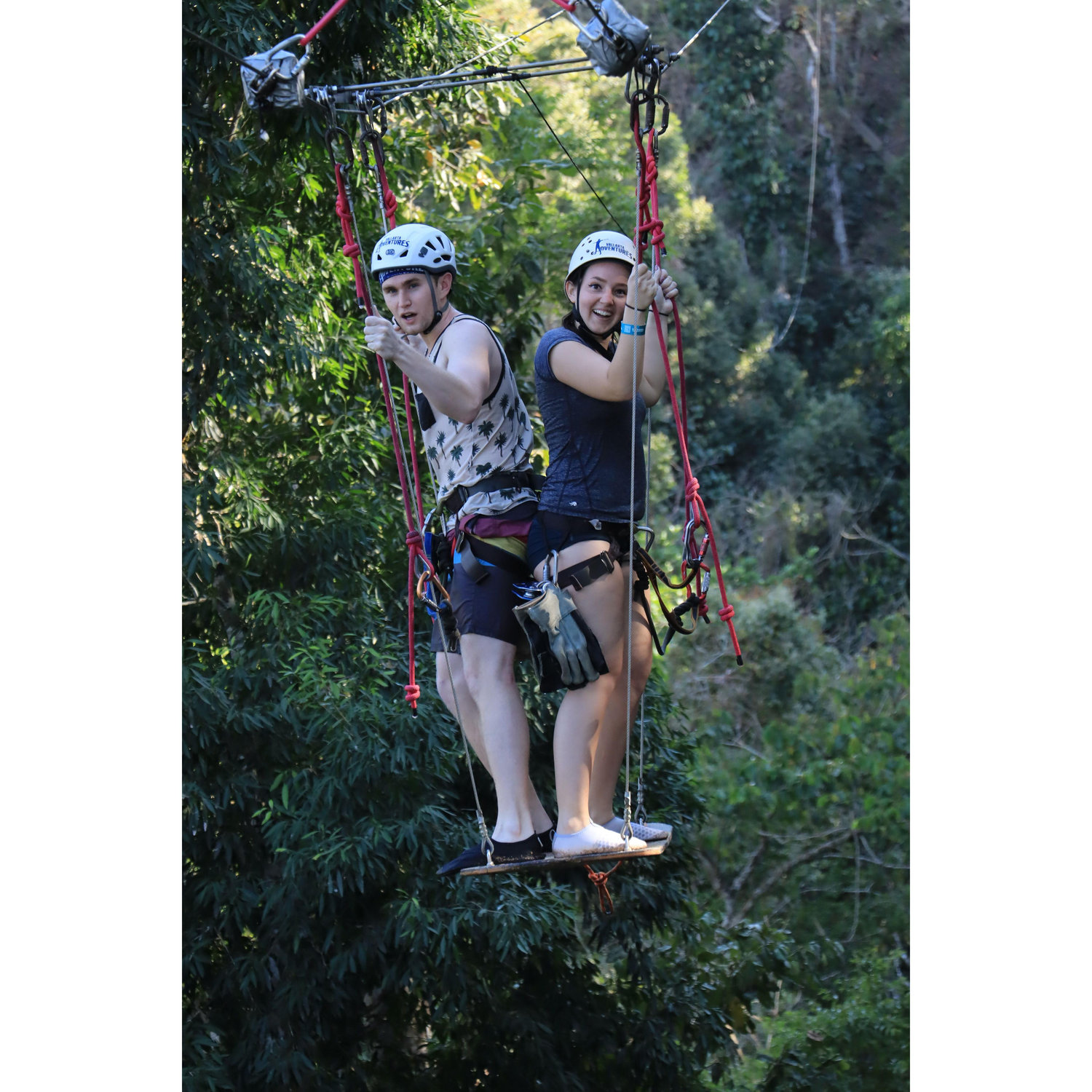 And our 'air surfing' zipline adventure!