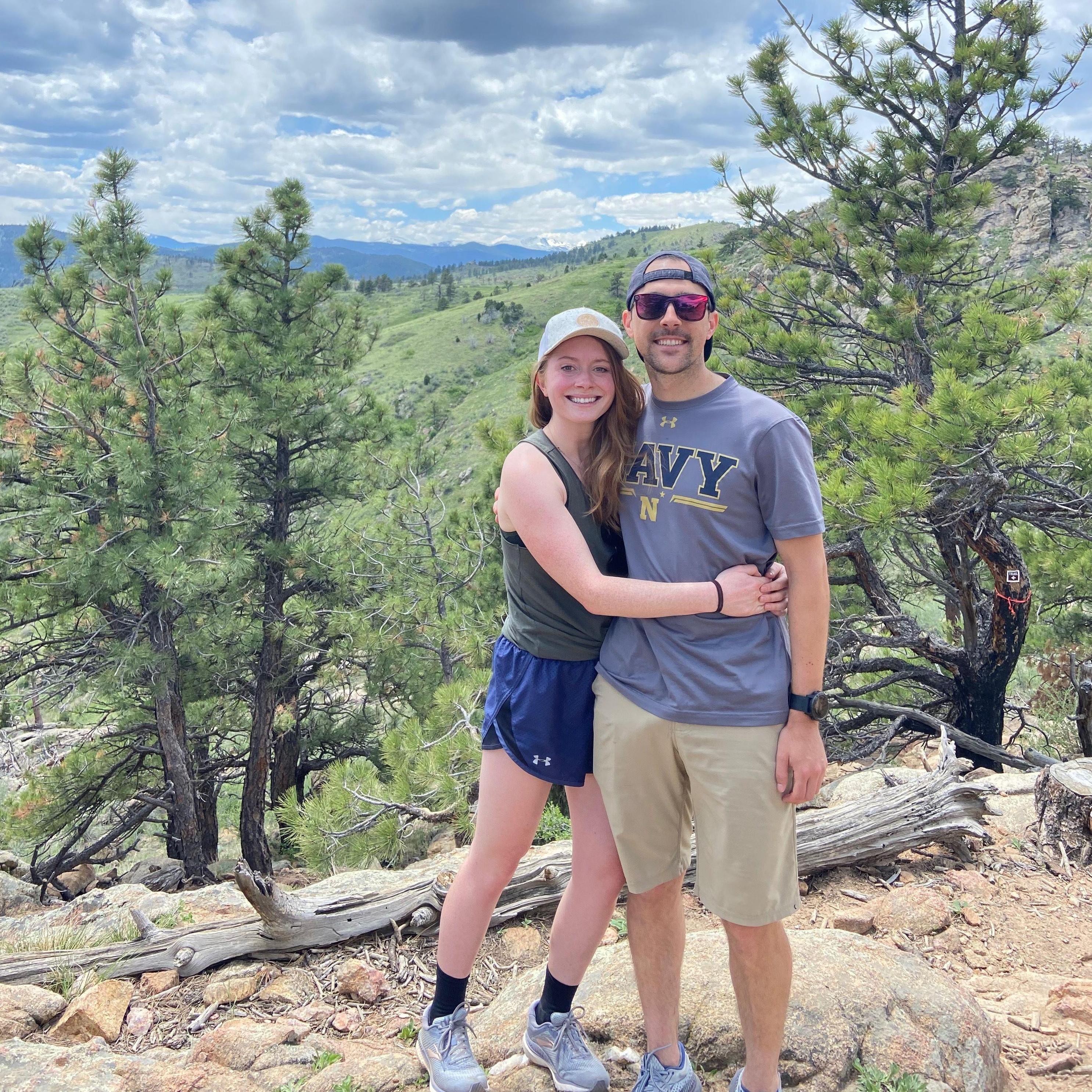 Hiking in Colorado while visiting Parker