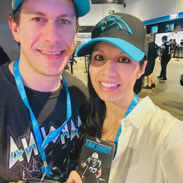 Cheering, laughing, loving… Panthers vibes 🖤💙