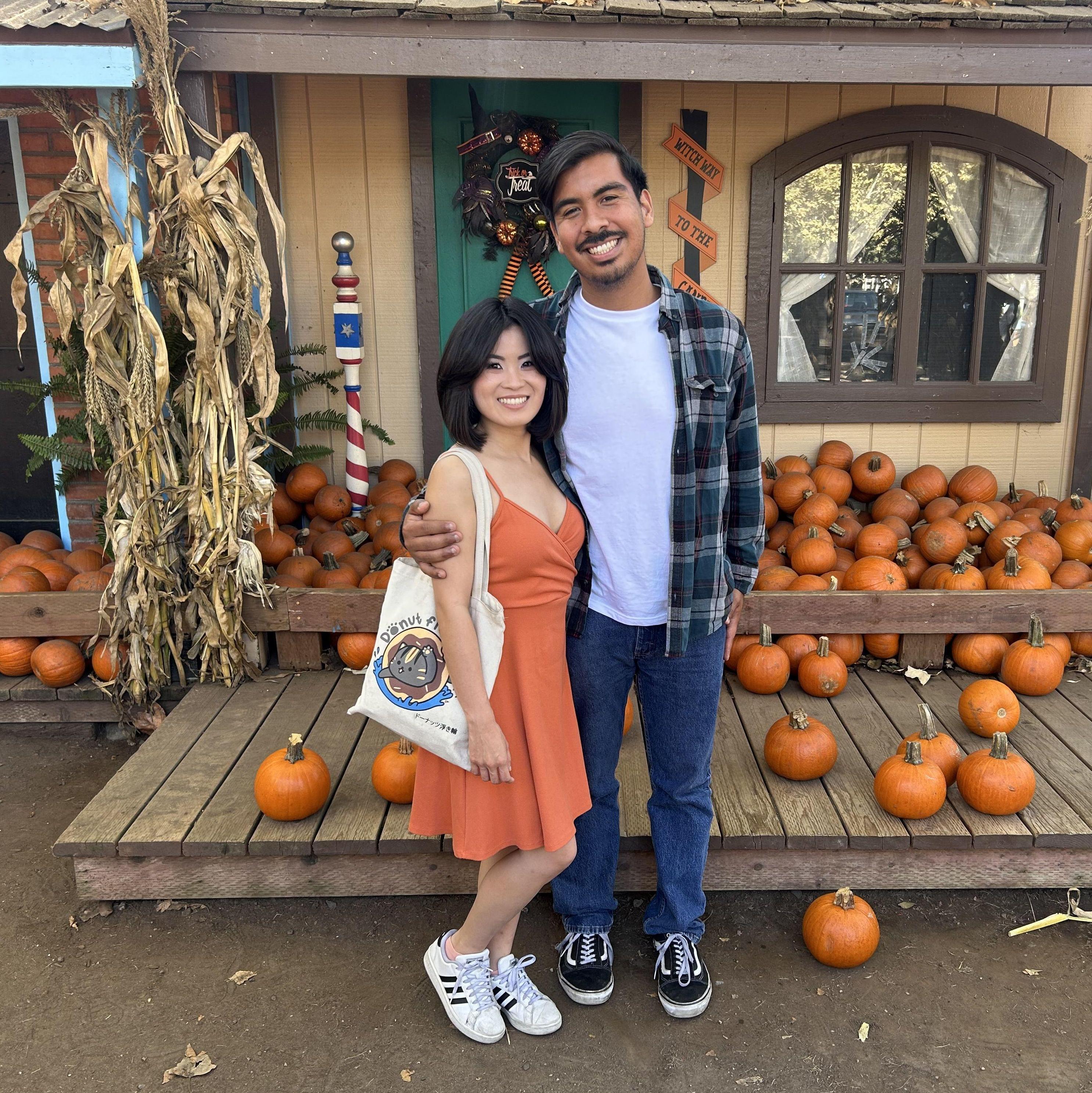 Enjoying fall season as a couple