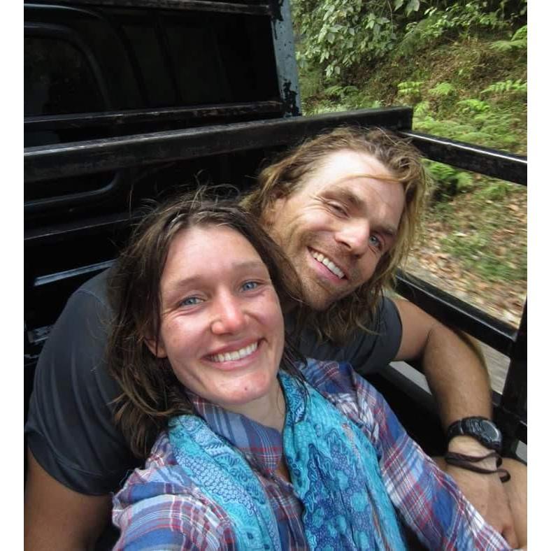 Lombok, October 2015: At the end of a long day biking uphill we hitched a ride in the back of a truck