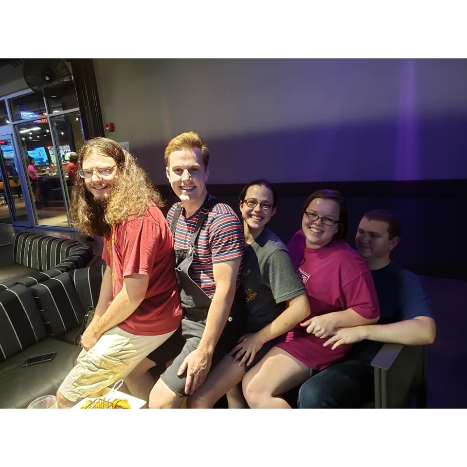 What a night at Topgolf! Daniel and I had a great time with our friends, and this picture was spontaneous! We love all of our friends and can not wait to see you guys at the wedding!