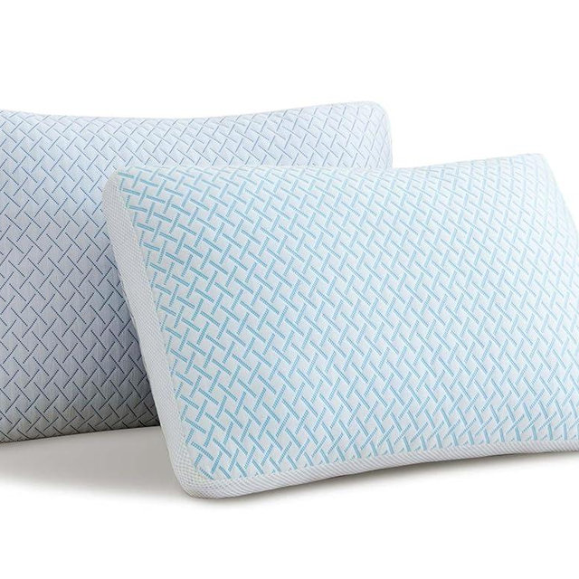 Alkyonos Shredded Memory Foam Cooling Soft Pillows King Size Set of 2, Adjustable Hypoallergenic Hotel Quality Pillow for Back, Side and Stomach Sleeper, Bamboo Viscose Cover, Oeko-TEX Certified