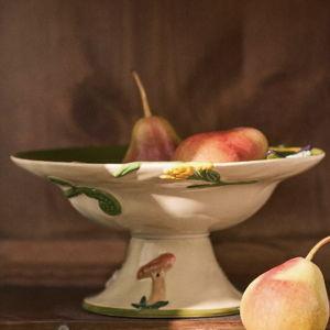 The Faye Icon Stoneware Pedestal Bowl