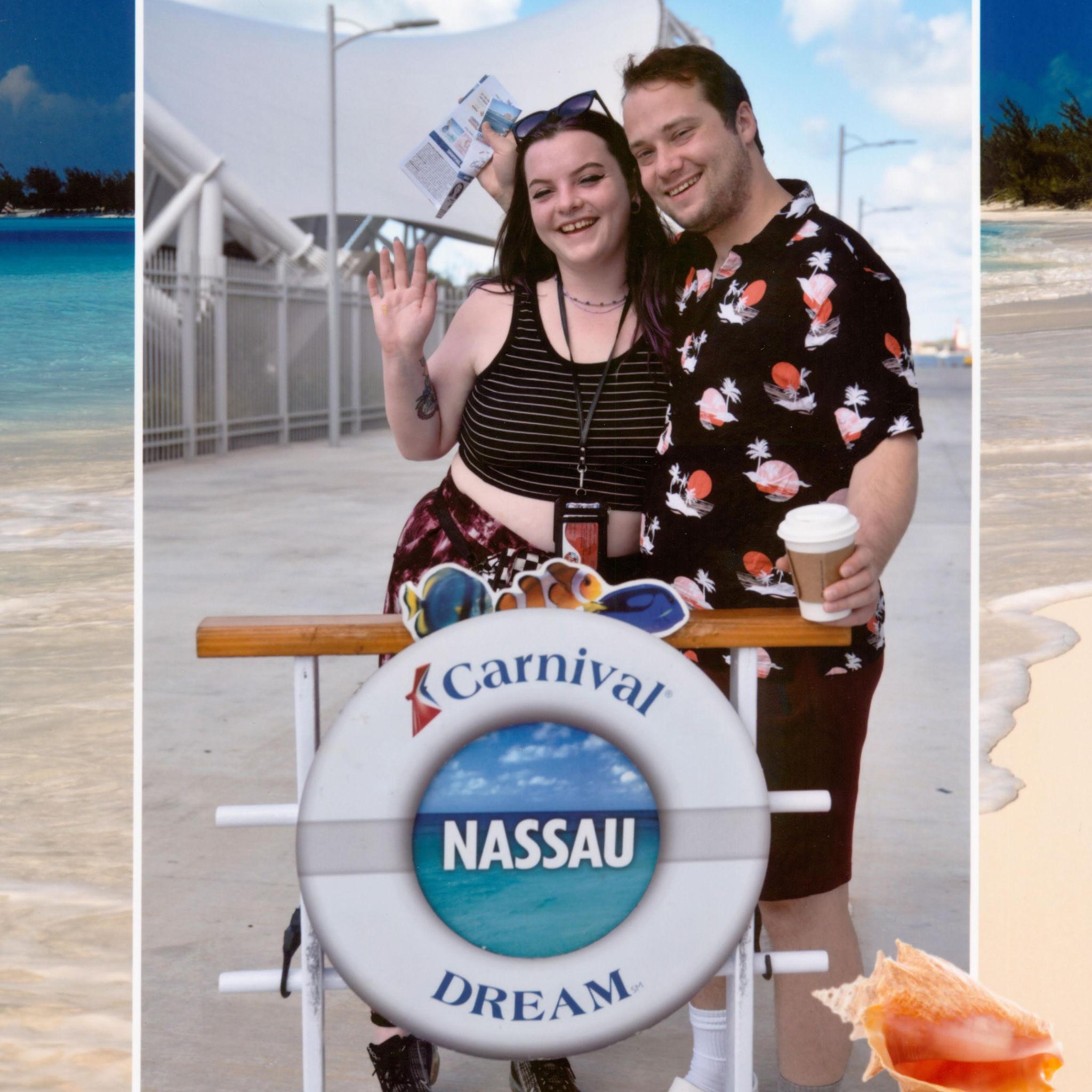 Two days after we got engaged, going to explore Nassau, Bahamas!
