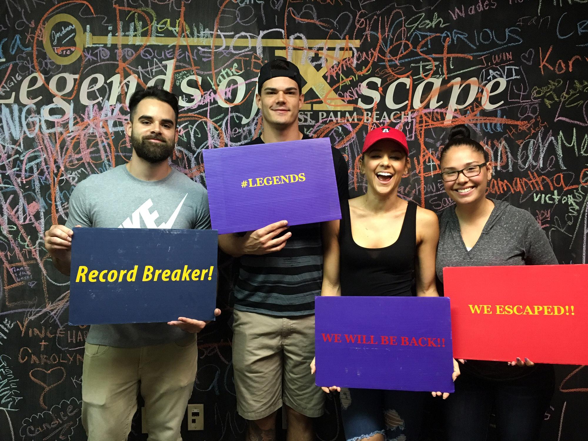 Best Man, Blake & Matron of Honor, Jenny doing a room escape with us. 
September 11, 2016