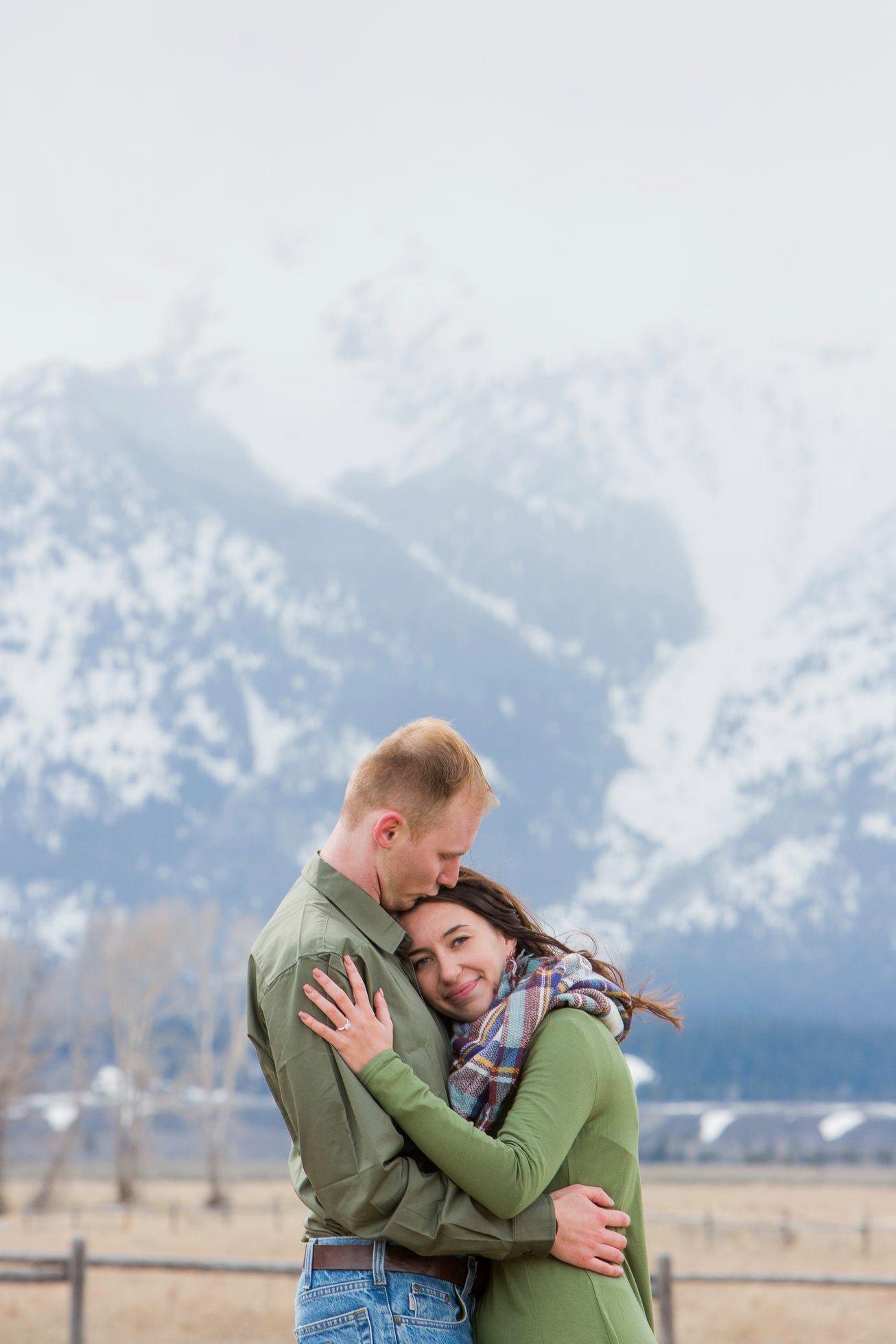 Engagement photos in Jackson Hole WY