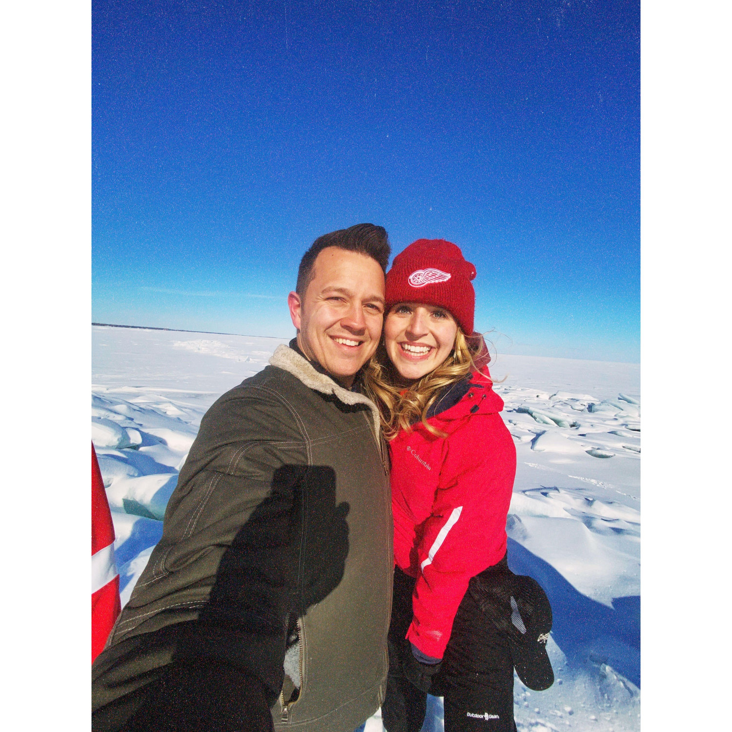 On top of the world with the love of my life!