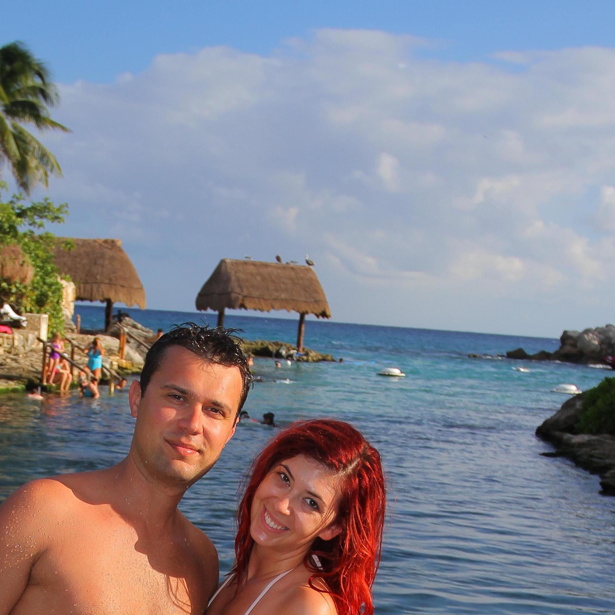 Enjoying the natural beauty of Xcaret Park, Quintana Roo, Mexico