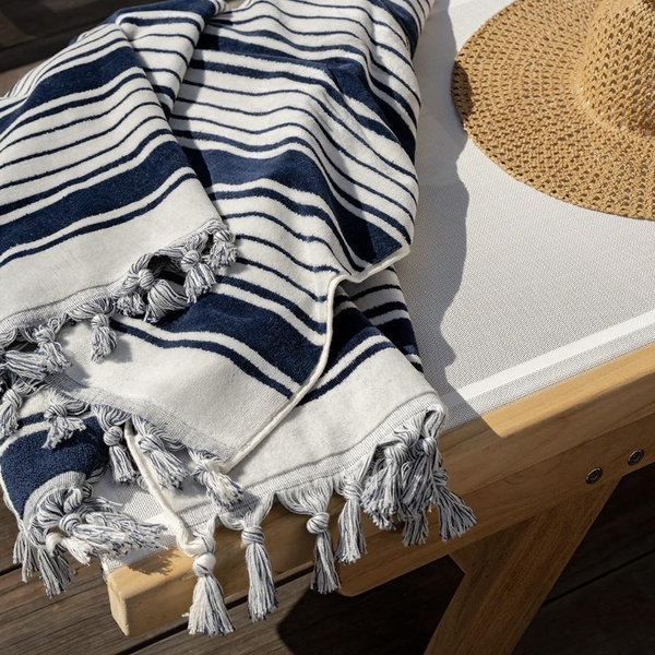 Cardiff Beach Towel - navy