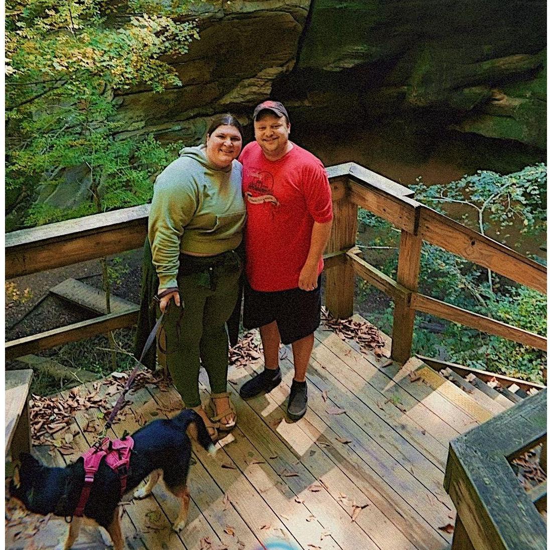 Hiking around Mohican with Blue and friends