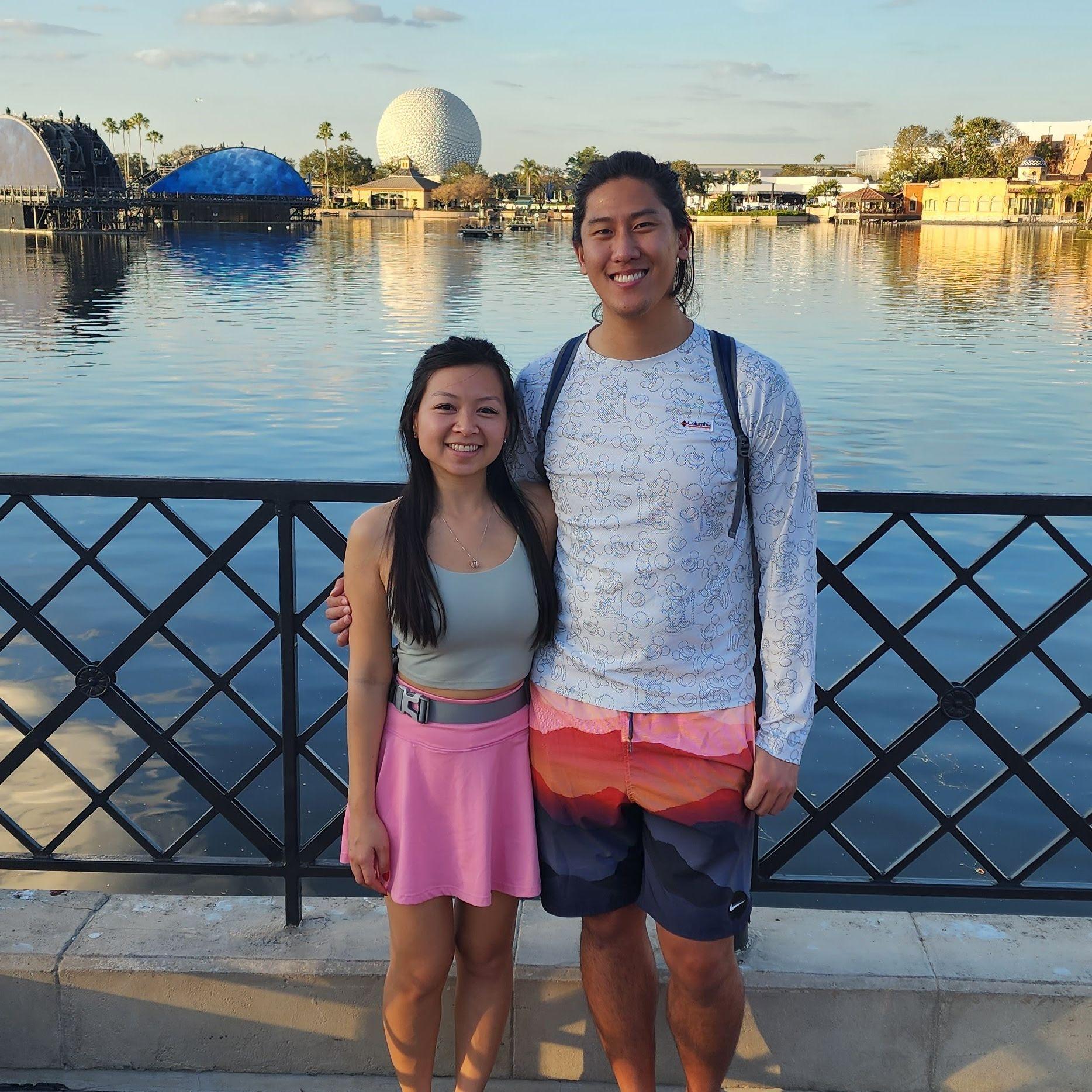 Tofu's first time at Epcot