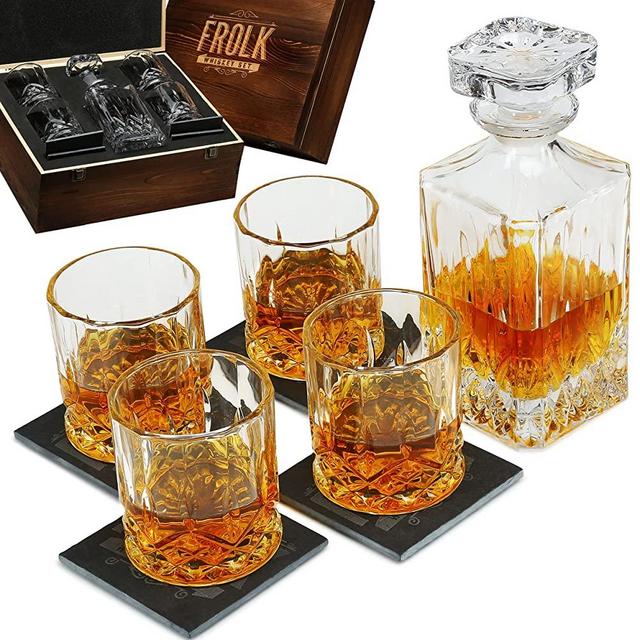 Whiskey 10 Bullets & Glasses Gift Set - Frolk Bar Gift Sets