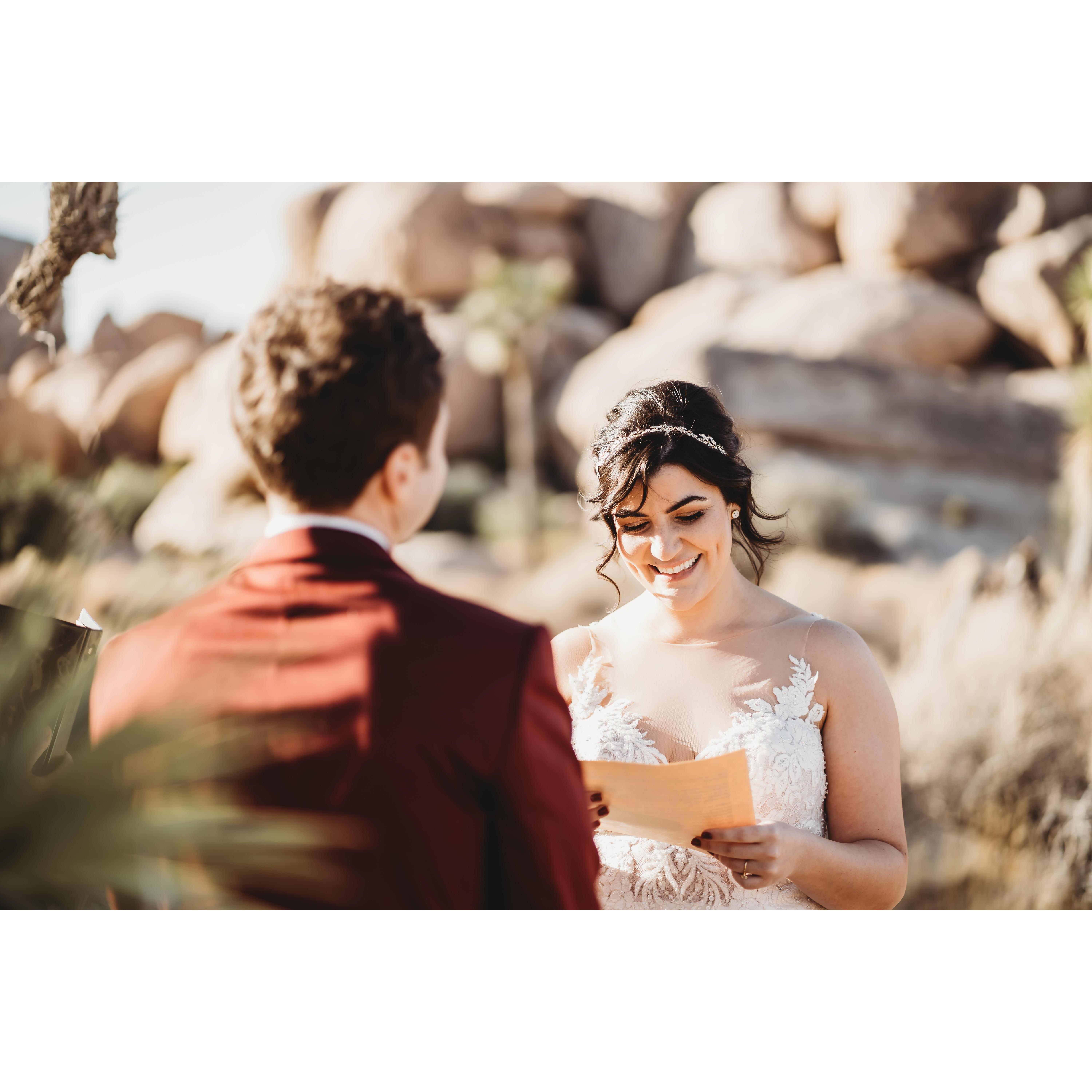 Leeron's vows to Andrew.
