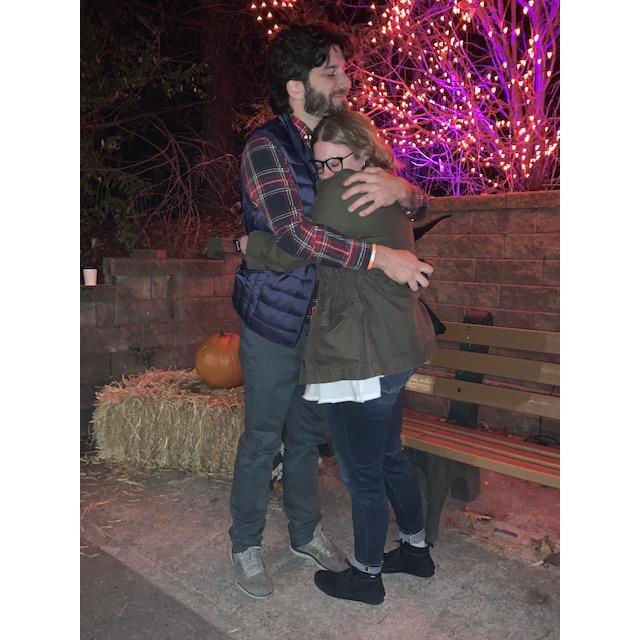 Immediately after we got engaged. :)