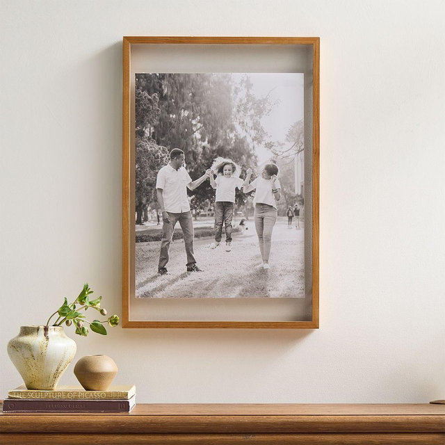 Floating Wood Gallery Frame, Wheat, 20"x30"