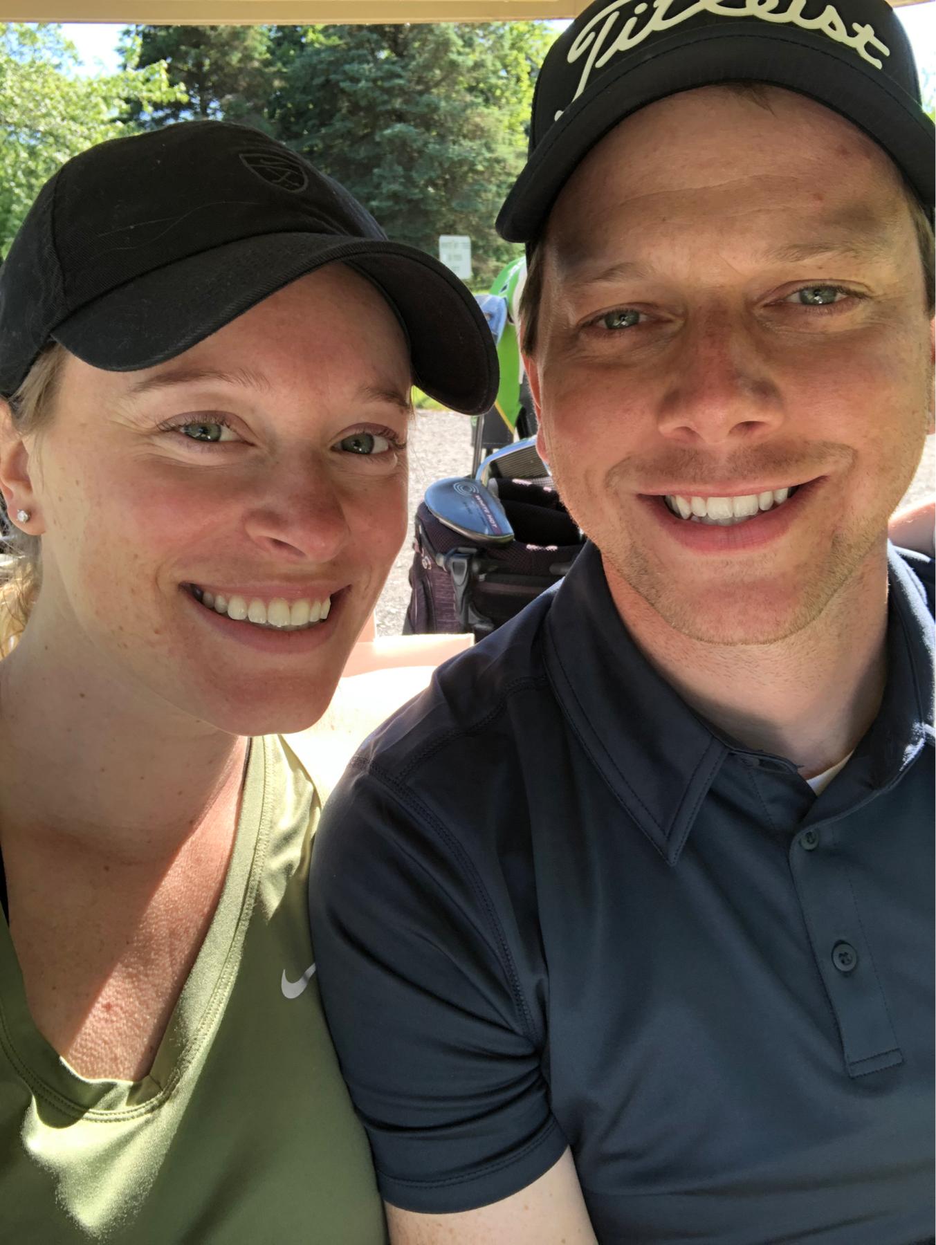 COVID hit! At least we were able to get out on the golf course together multiple times.