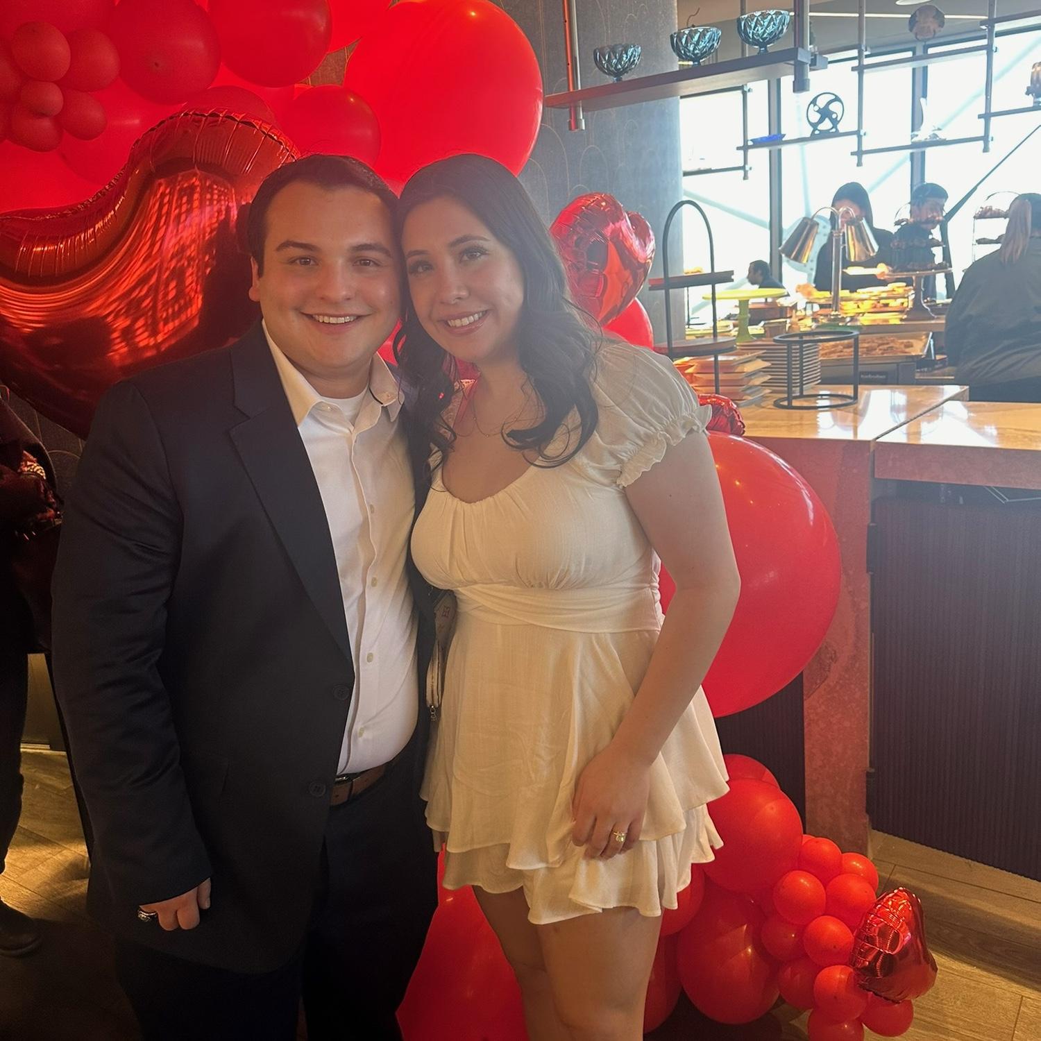 Engagement brunch at the Reunion Tower- February 2024